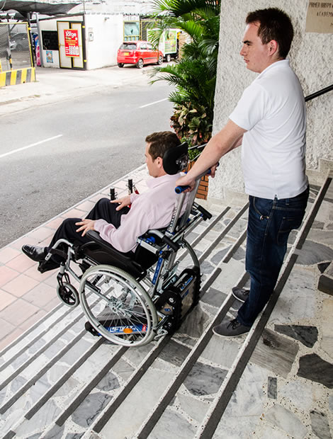 silla sube escaleras para personas con discapacidad